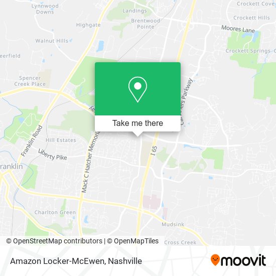Amazon Locker-McEwen map