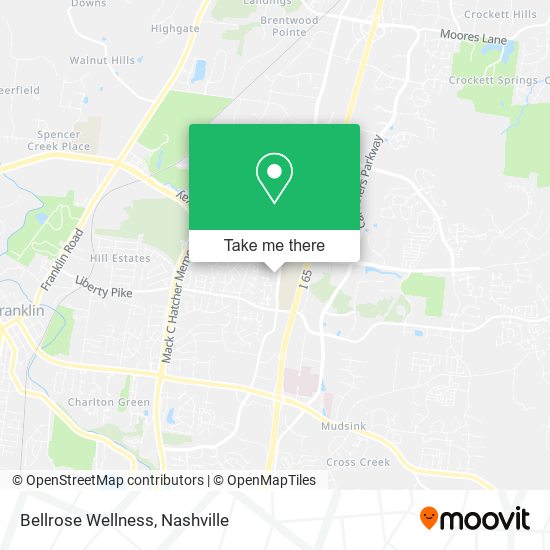 Bellrose Wellness map