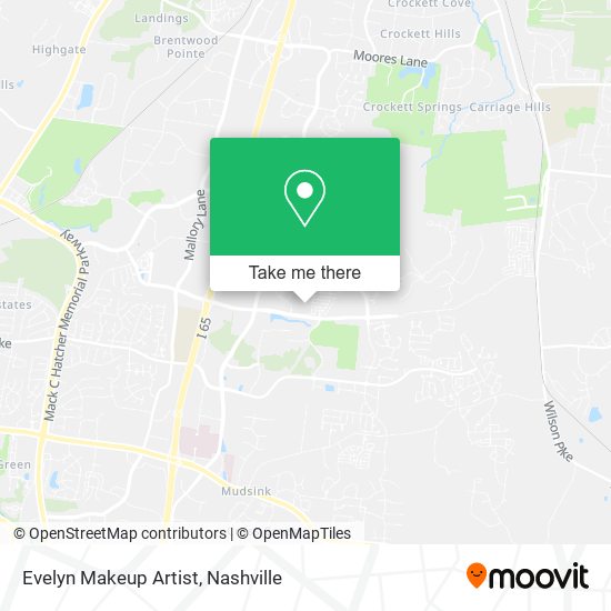 Evelyn Makeup Artist map