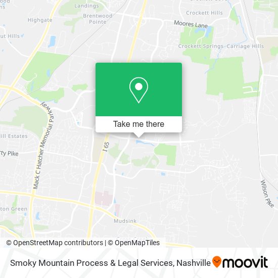 Smoky Mountain Process & Legal Services map