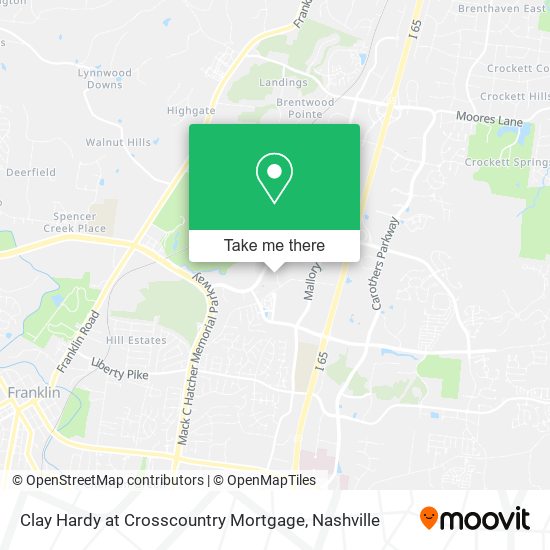 Mapa de Clay Hardy at Crosscountry Mortgage