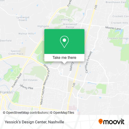 Mapa de Yessick's Design Center