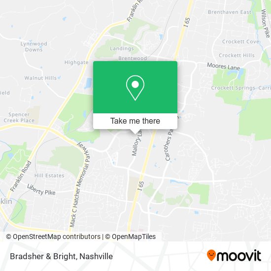 Mapa de Bradsher & Bright