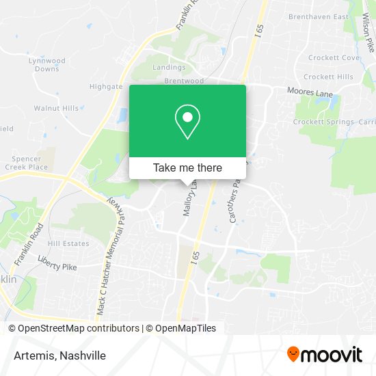 Mapa de Artemis
