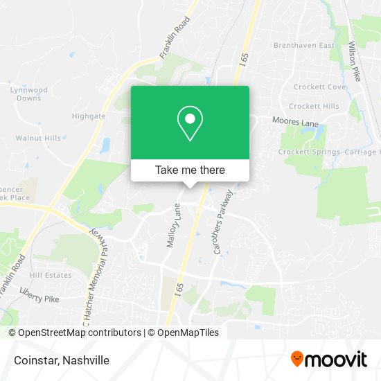 Mapa de Coinstar