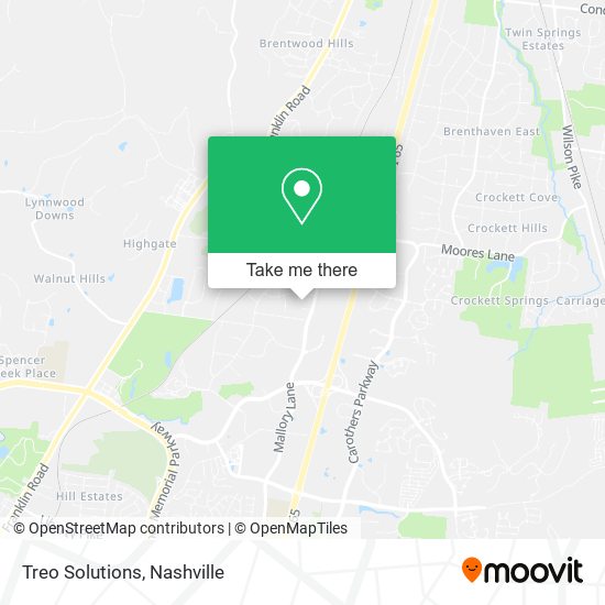 Mapa de Treo Solutions