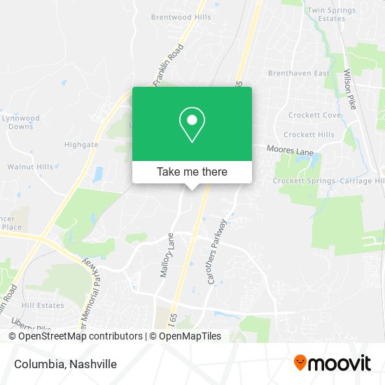 Mapa de Columbia