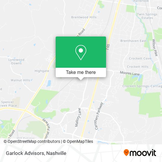 Mapa de Garlock Advisors