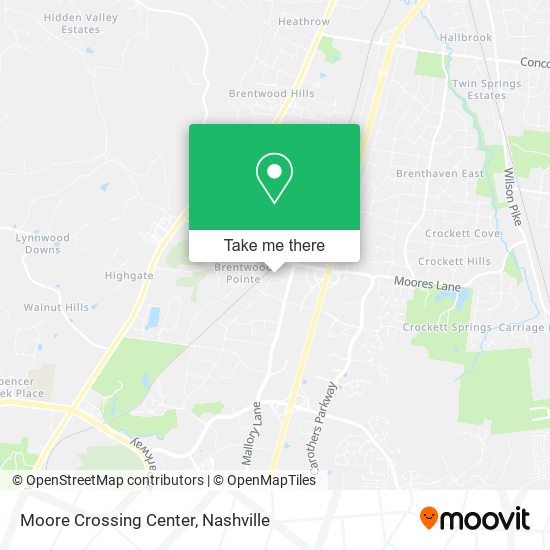 Mapa de Moore Crossing Center