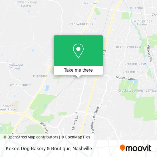 Keke's Dog Bakery & Boutique map
