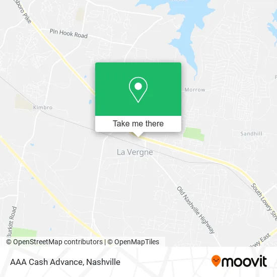 AAA Cash Advance map