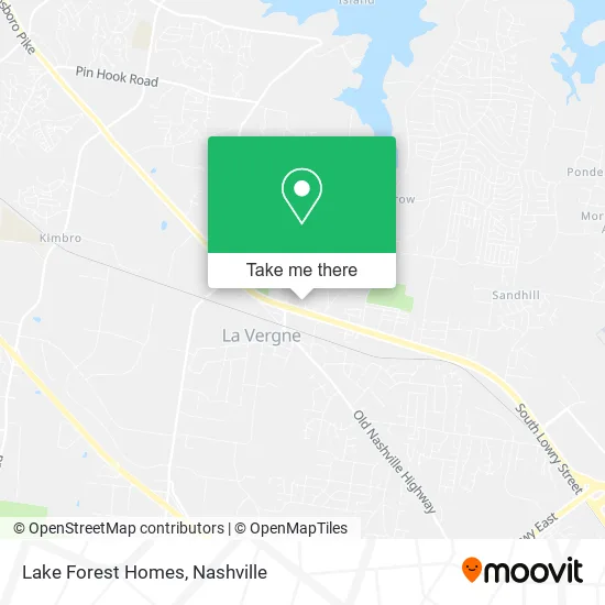 Lake Forest Homes map