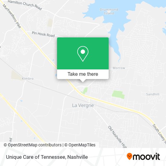 Unique Care of Tennessee map