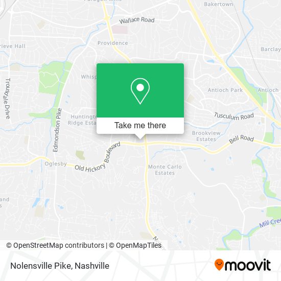 Mapa de Nolensville Pike