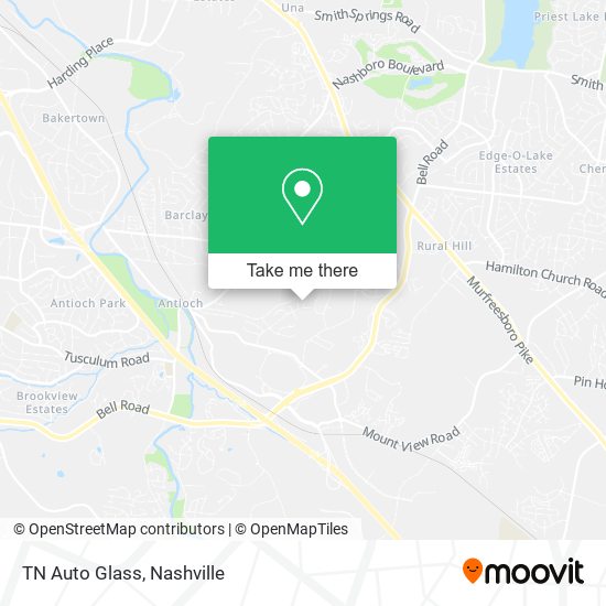 TN Auto Glass map