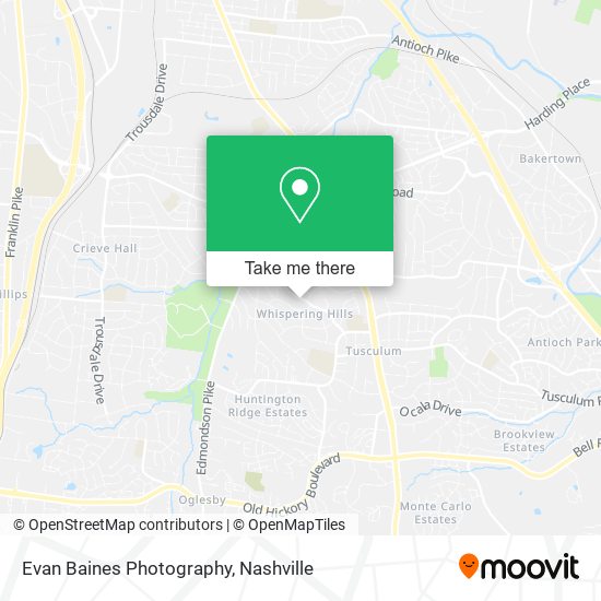 Evan Baines Photography map