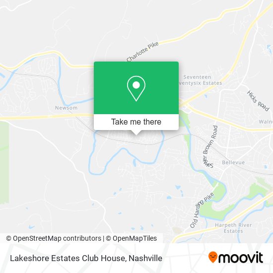 Mapa de Lakeshore Estates Club House