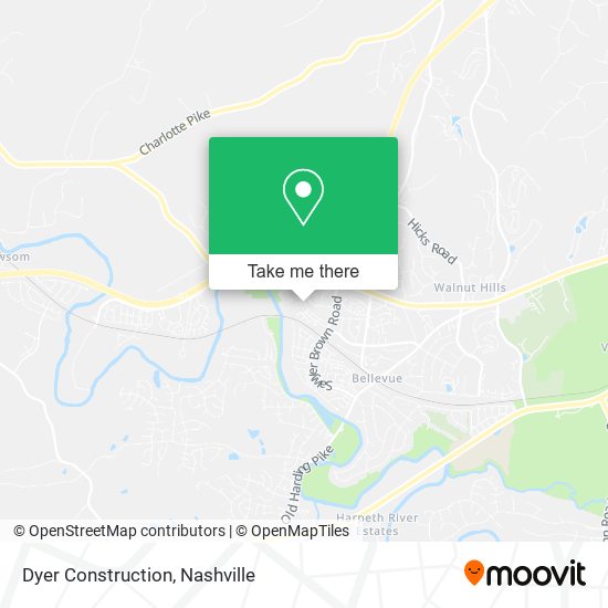 Dyer Construction map
