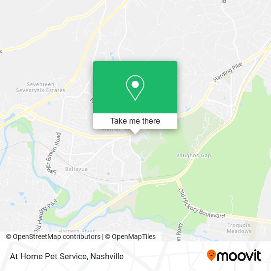 Mapa de At Home Pet Service