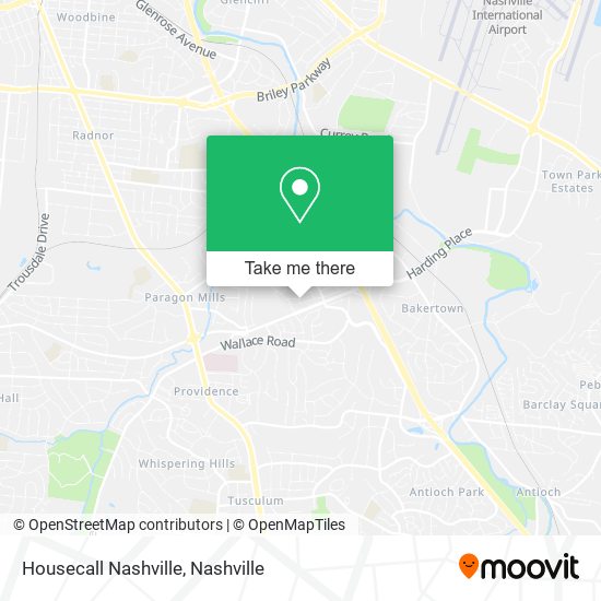 Housecall Nashville map