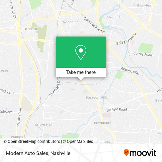 Modern Auto Sales map