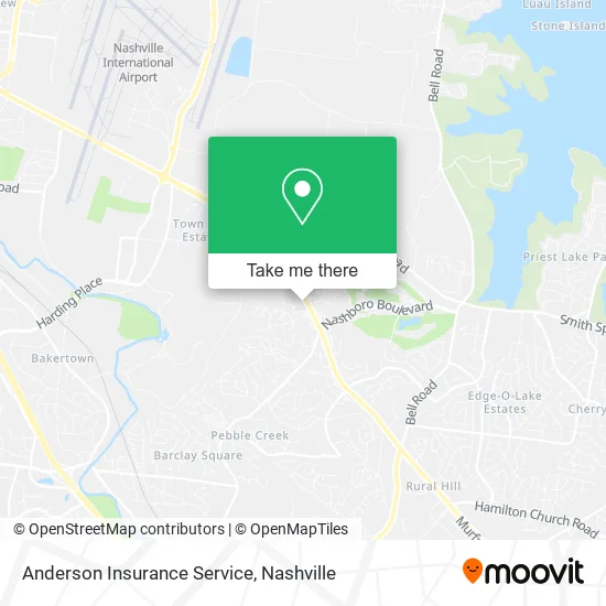 Anderson Insurance Service map