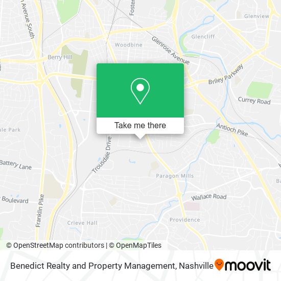 Mapa de Benedict Realty and Property Management
