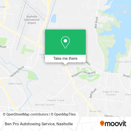 Ben Pro Autotowing Service map