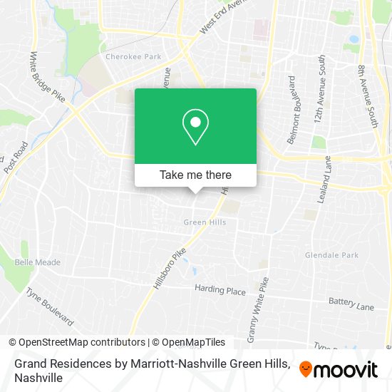 Grand Residences by Marriott-Nashville Green Hills map