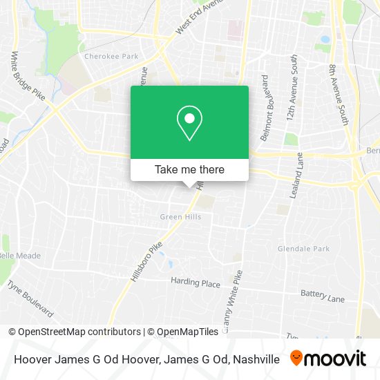 Mapa de Hoover James G Od Hoover, James G Od