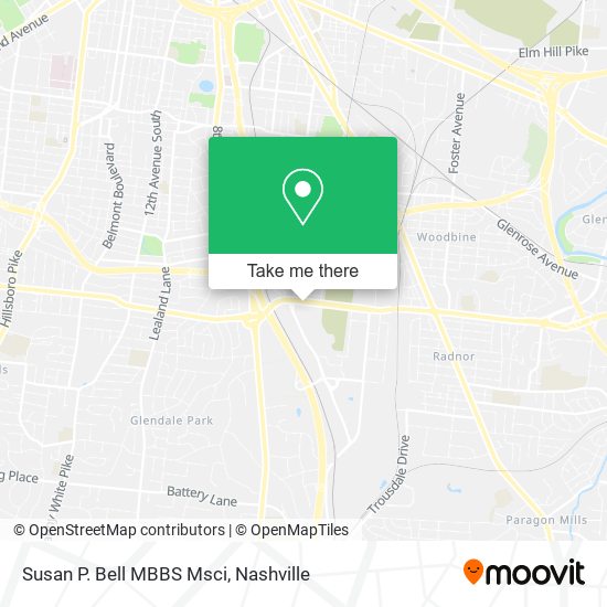 Susan P. Bell MBBS Msci map