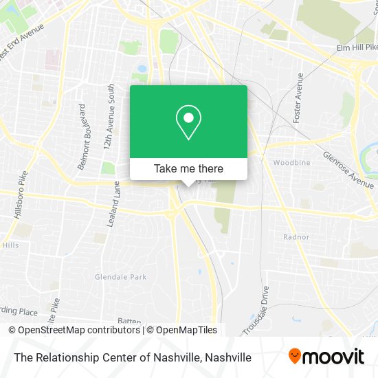 The Relationship Center of Nashville map