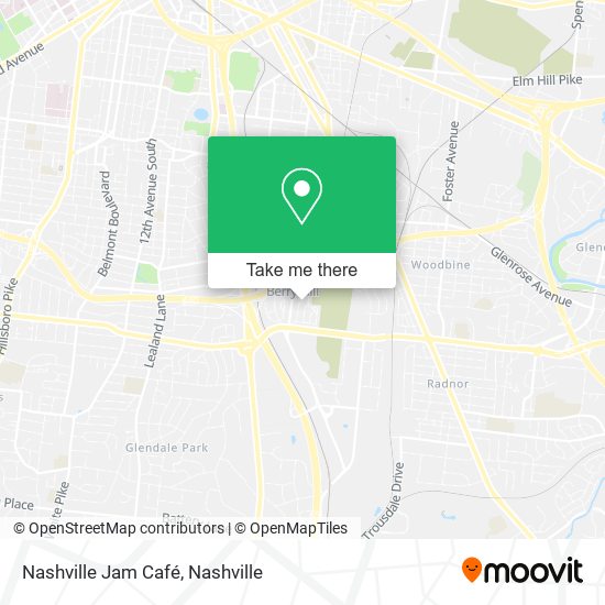 Nashville Jam Café map