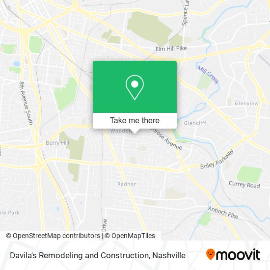 Mapa de Davila's Remodeling and Construction