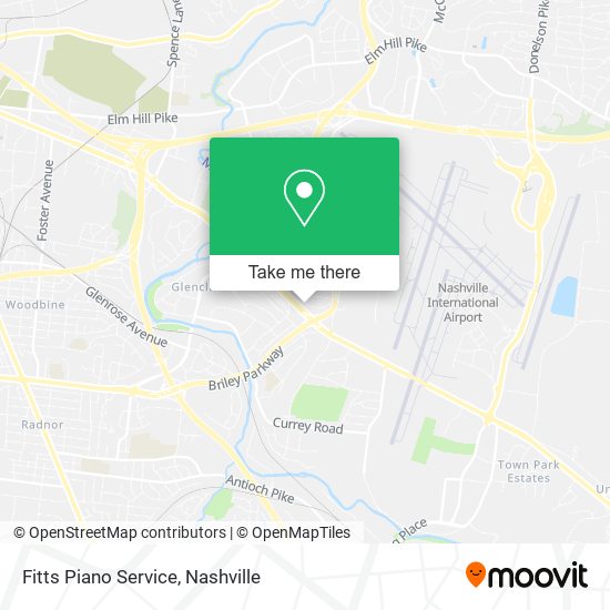 Fitts Piano Service map