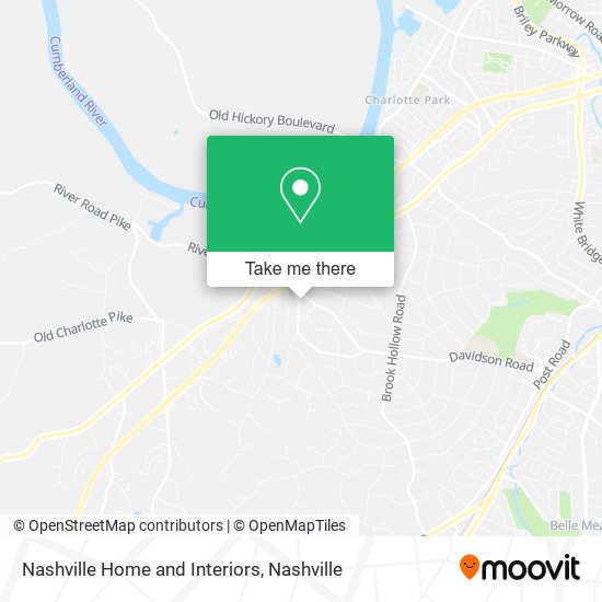 Nashville Home and Interiors map