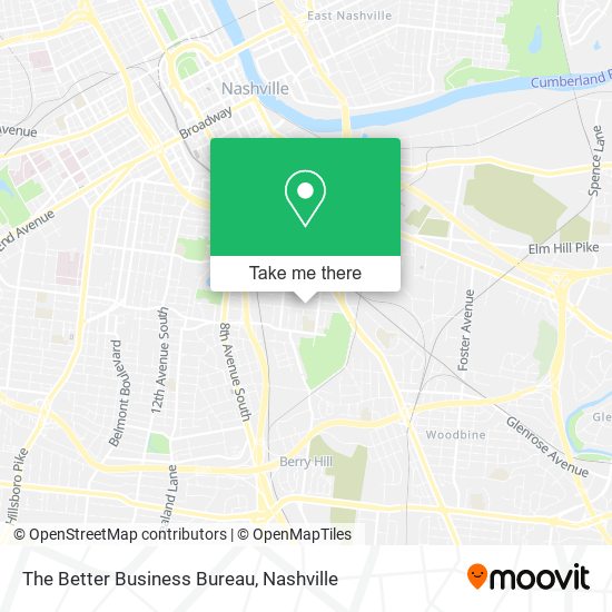 The Better Business Bureau map