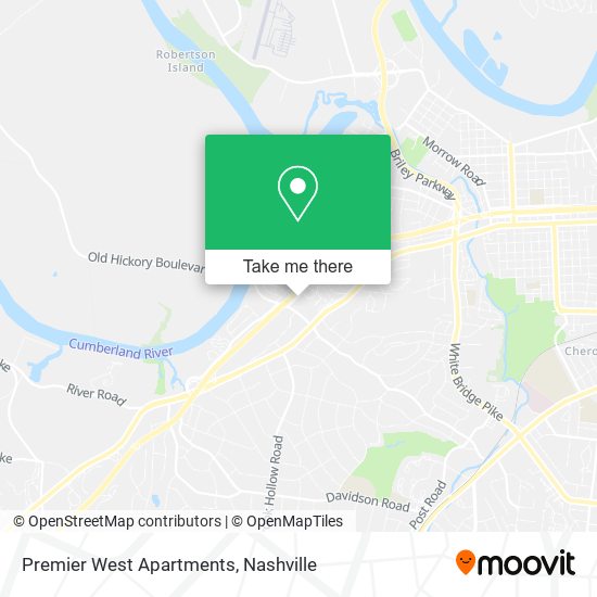 Premier West Apartments map