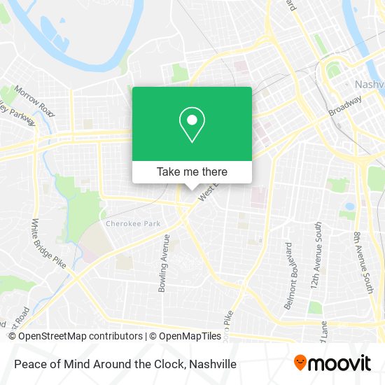 Peace of Mind Around the Clock map
