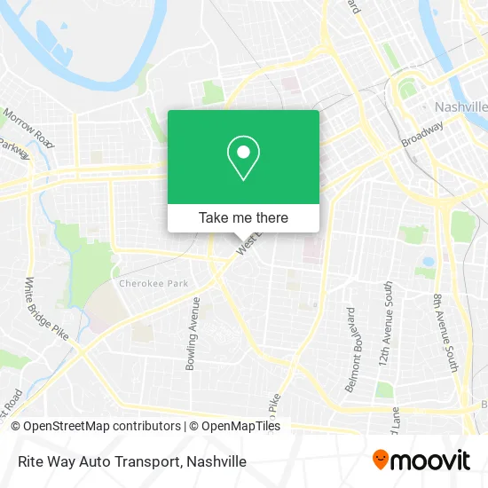 Rite Way Auto Transport map