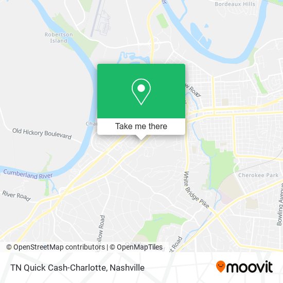 Mapa de TN Quick Cash-Charlotte