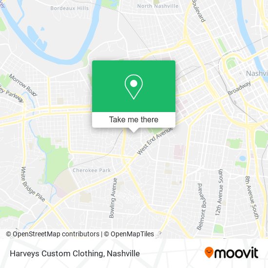 Harveys Custom Clothing map