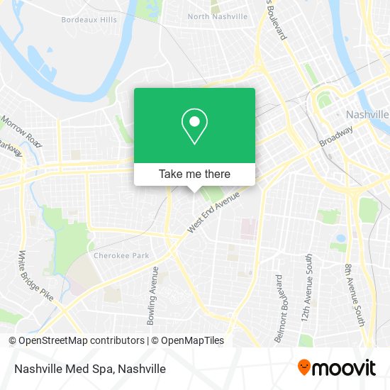 Nashville Med Spa map