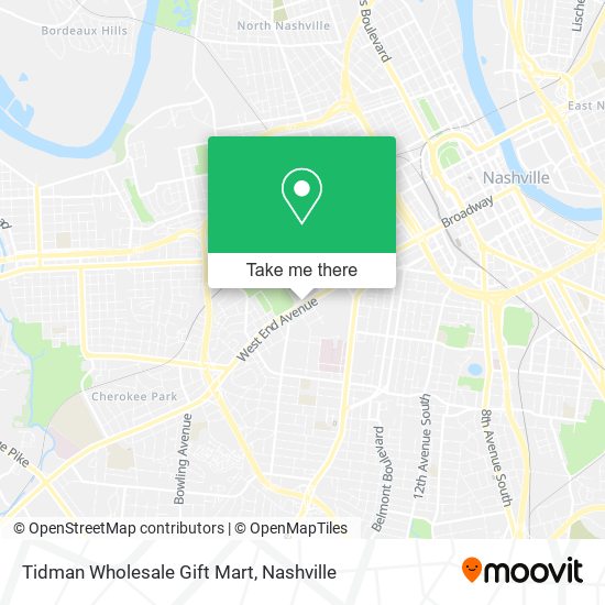 Tidman Wholesale Gift Mart map