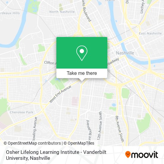 Osher Lifelong Learning Institute - Vanderbilt University map
