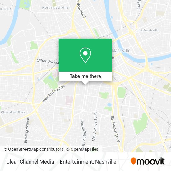 Clear Channel Media + Entertainment map