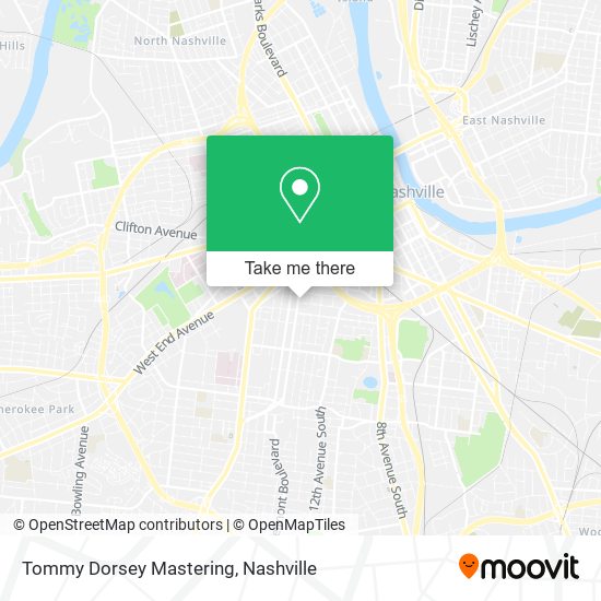 Tommy Dorsey Mastering map