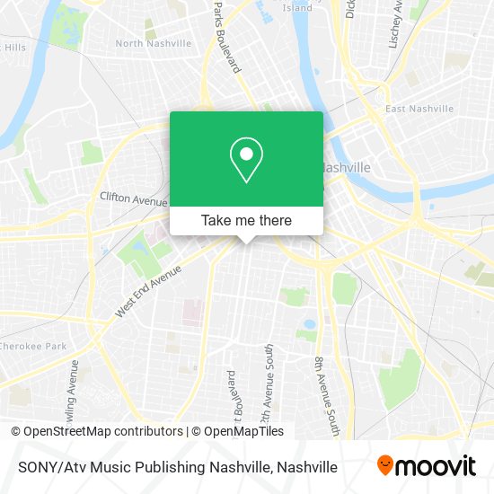 Mapa de SONY / Atv Music Publishing Nashville