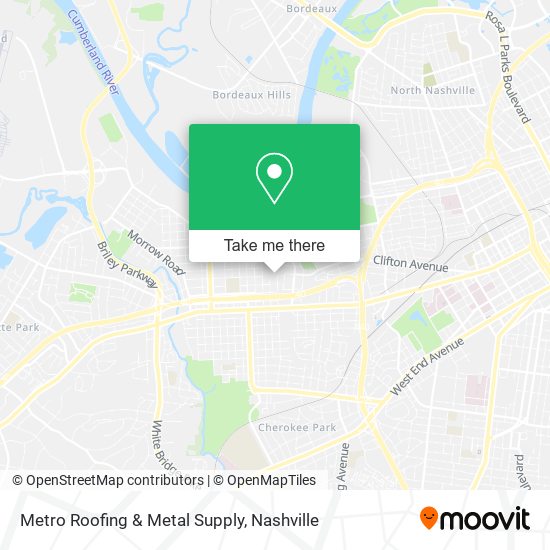 Metro Roofing & Metal Supply map