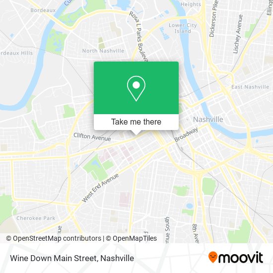 Wine Down Main Street map